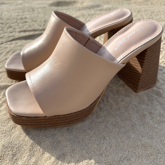 Mules beige 