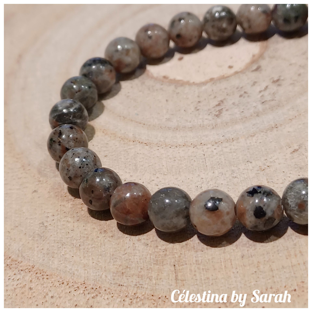 Bracelet Yooperlite 6mm Taille Dame