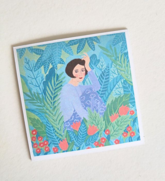 Magneet "In de tuin"