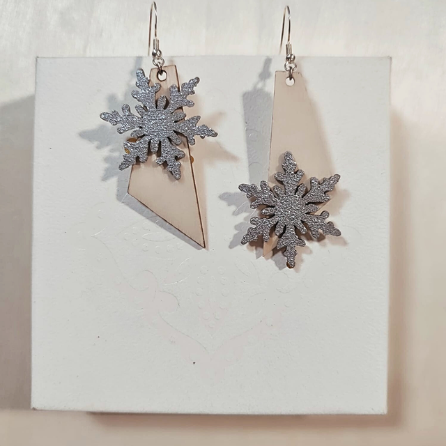 Boucle d'oreilles en bois