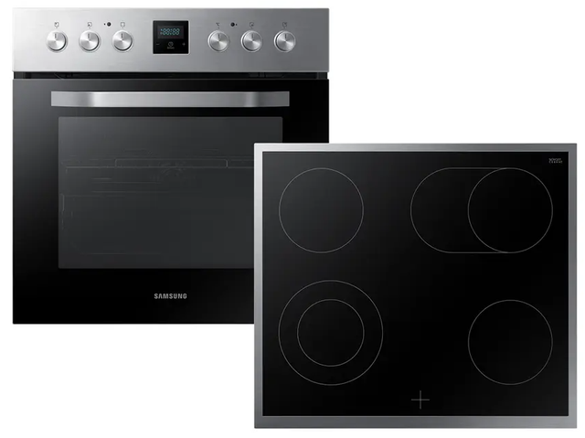 Samsung F-NB69R2300RS Set Einbauherd NB69R2300RS/EG + Glaskeramikkochfeld NZ64R3525CK/EG EEK:A