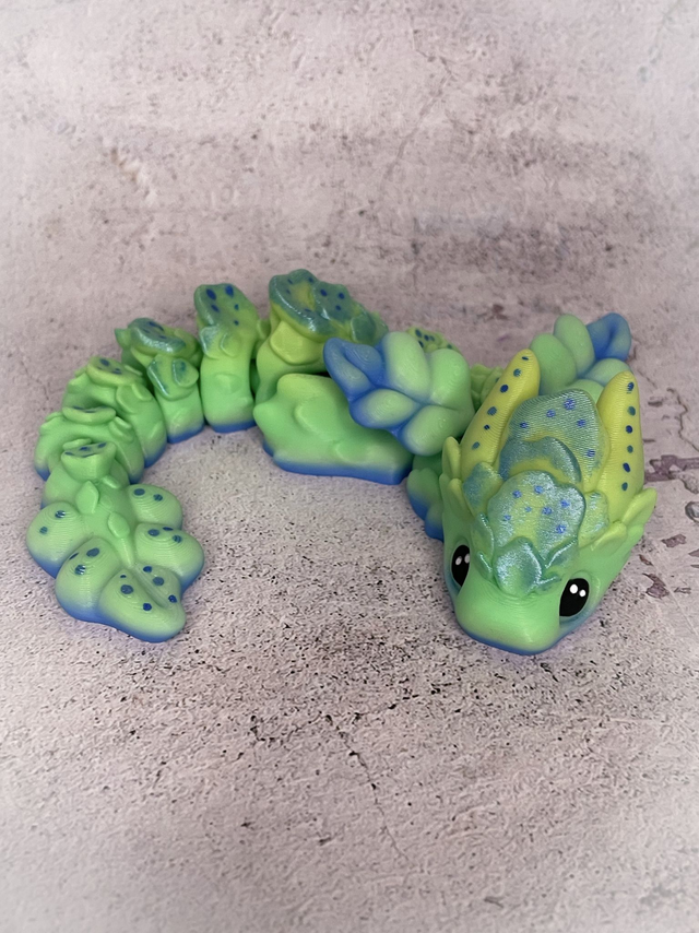 Drak Sakuro baby Zeleno modrý