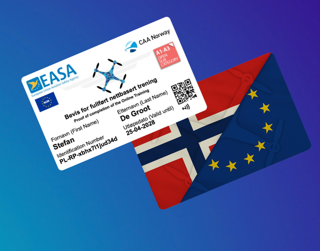 Drone Pas Noorwegen Met NFC Maak Bij Opties Een Keuze Uit Welke Variant Je Wenst Te Bestellen !