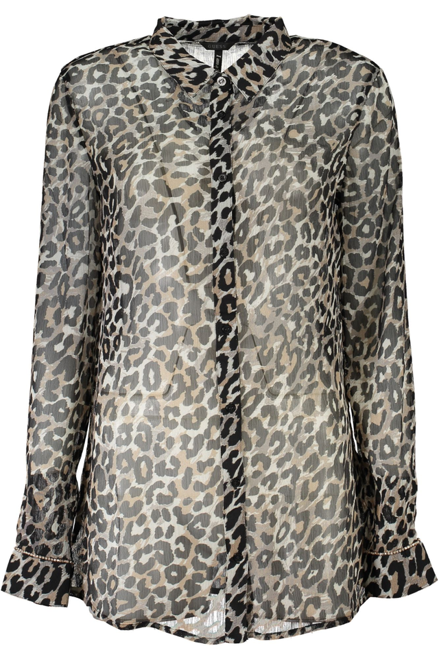 GUESS JEANS CAMICIA MANICHE LUNGHE DONNA NERO