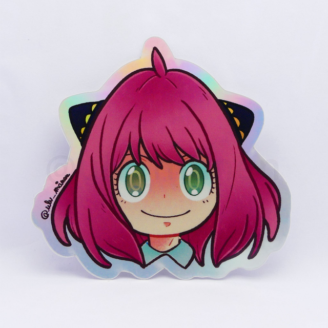 Sticker Anya holographique 