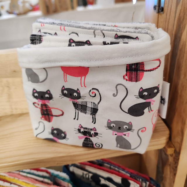 Lingetttes lavables &quot;CHAT ROSE&quot;