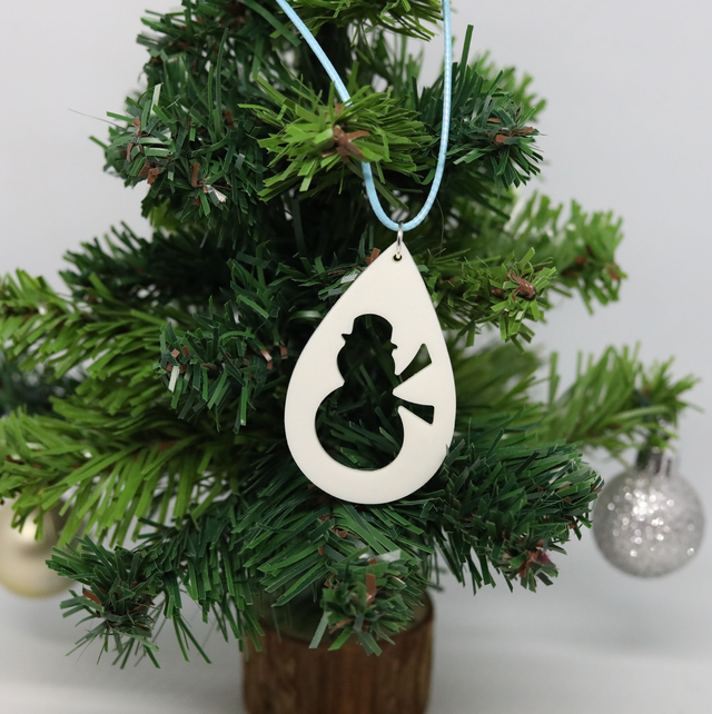Collier goutte Snowman