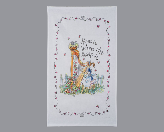 "Home is Where the Harp is "Tea Towel + "Queen of Harps" Tea Towel
