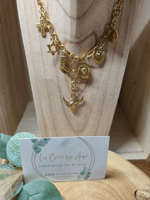 COLLIER BRELOQUES COWBOY GOLD 0001297