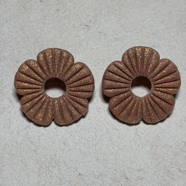 Coquelicot Vieux Rose Pailleté