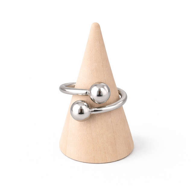 Anillo acero plateado 