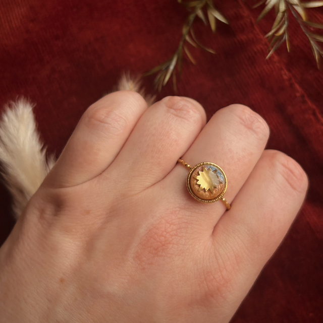 Sun Ring Gold - Adjustable