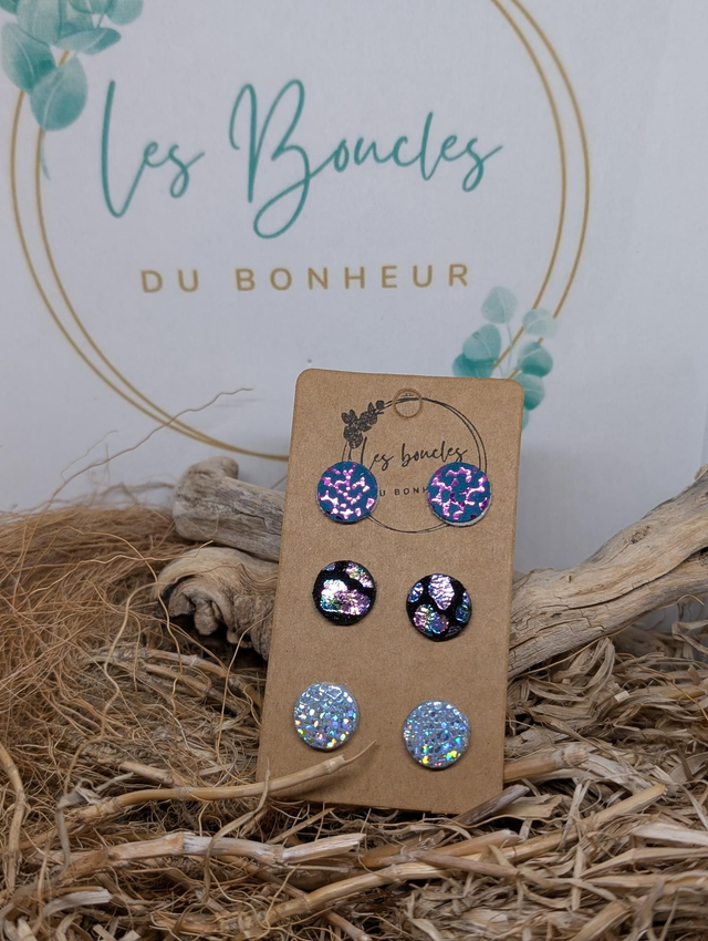 Lot de 3 paires de puces pu048