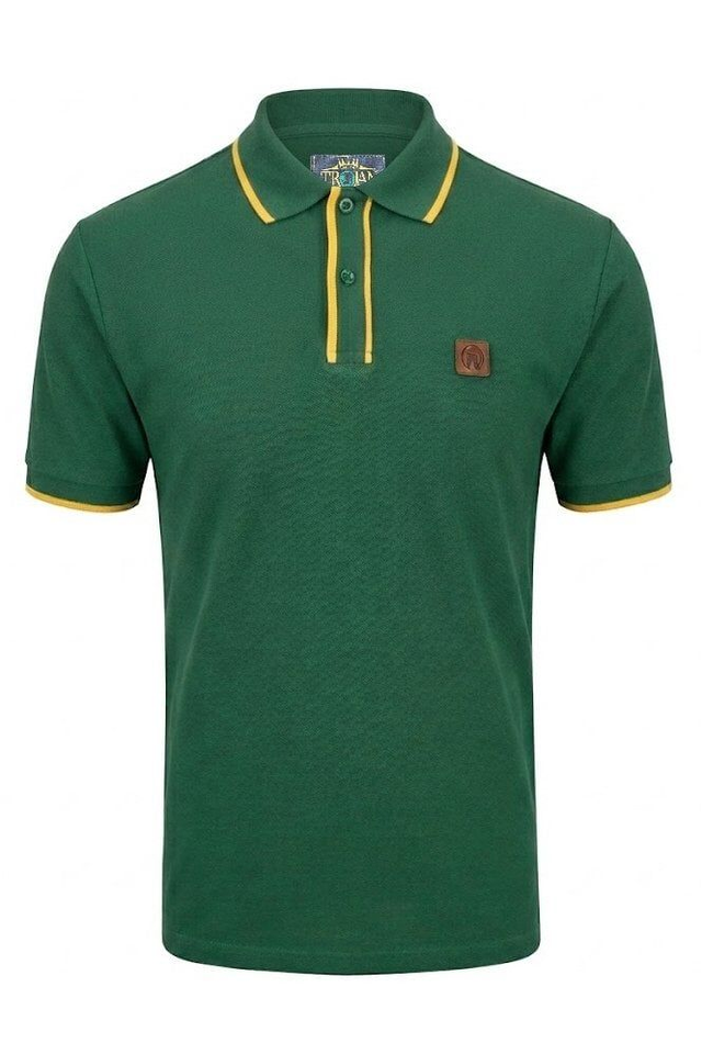 Trojan TR9117 Ottoman Rib Polo - Green