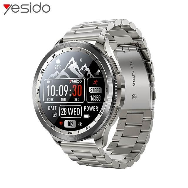 Montre Connectée Yesido IO34 Écran Amoled Argent

