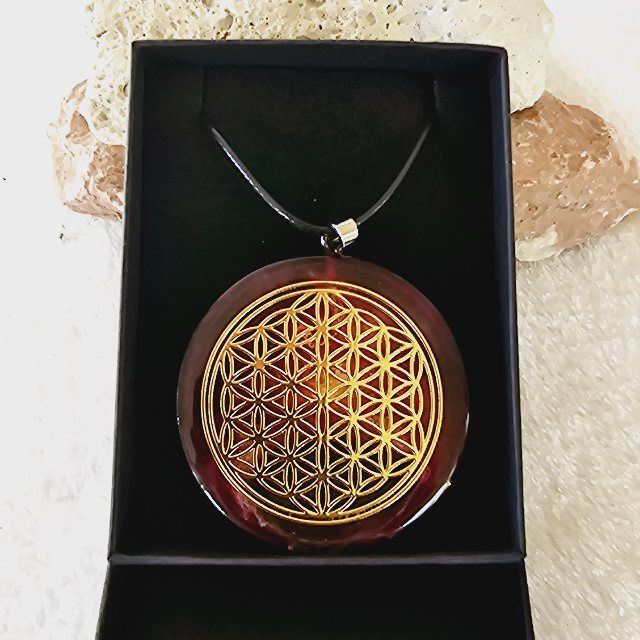 MEDAILLON ARTPIM FLEUR DE VIE  