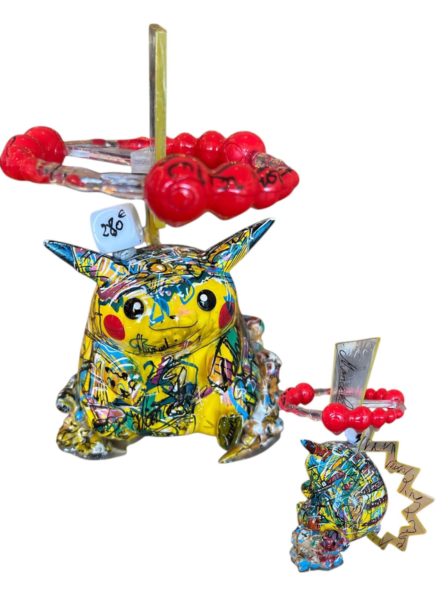Figurine Pikachu collection 17 cm œuvre unique originale et certifiée Lancelin Mireille 