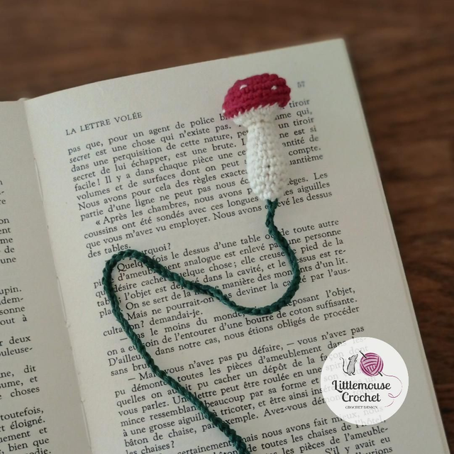 Marque page champignon 