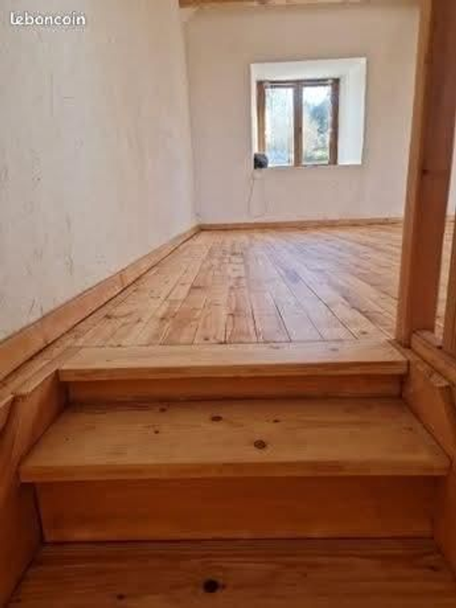 Aérogommage Escaliers en bois sur Lyon