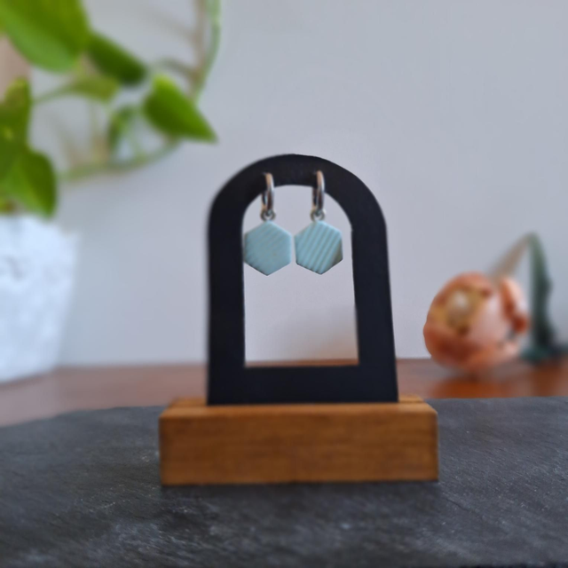 Menthe hexagonales - Argenté