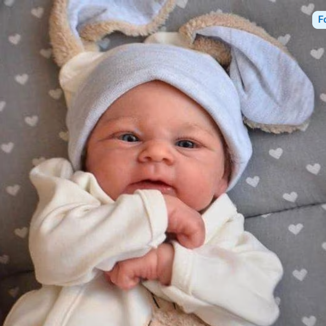 Realistische baby pop levensecht Elijah (48cm) Nieuw. 