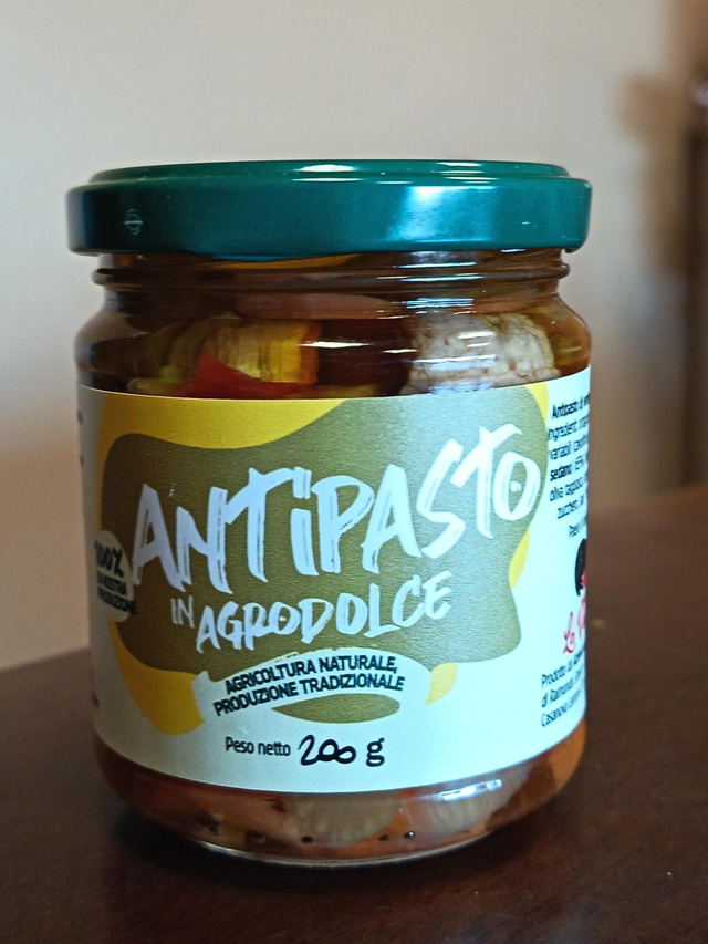 ANTIPASTO IN AGRODOLCE 200 GR