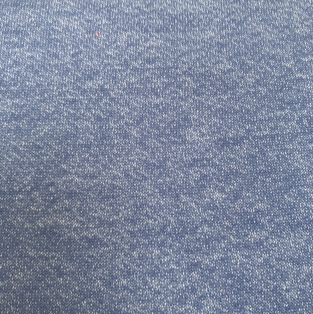 Blue marl loop back jersey