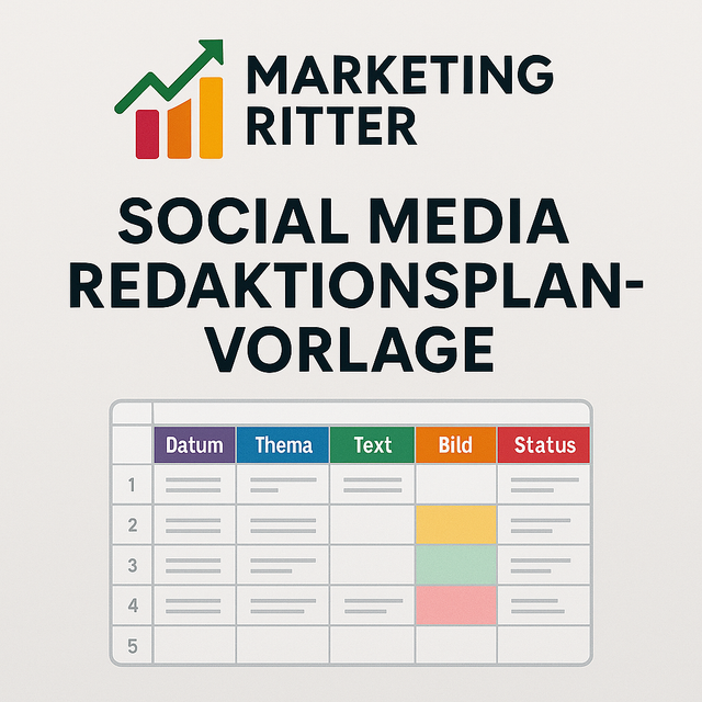 Social Media Redaktionsplan-Vorlage 
