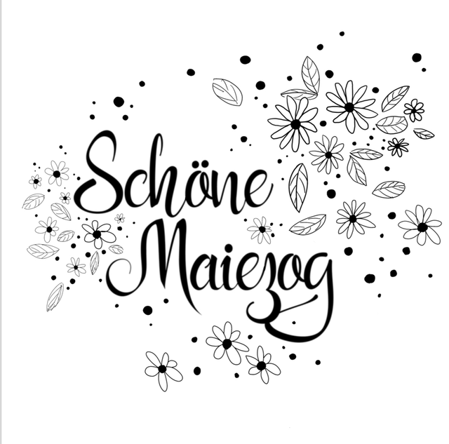 Stempel Schöne Maiezug 7x7cm