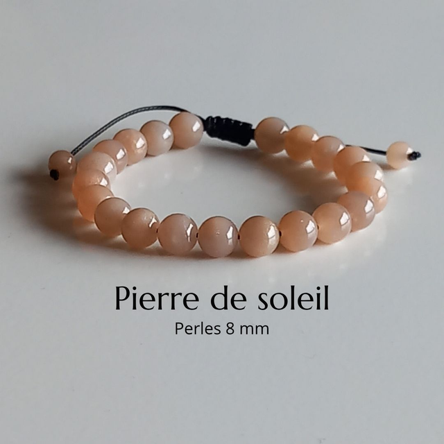Bracelet ajustable en Pierre de soleil