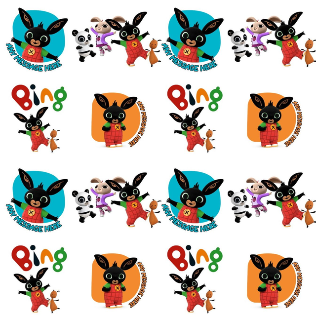 Bing Bunny Personalised Gift Wrap Birthday Paper Any Occasion