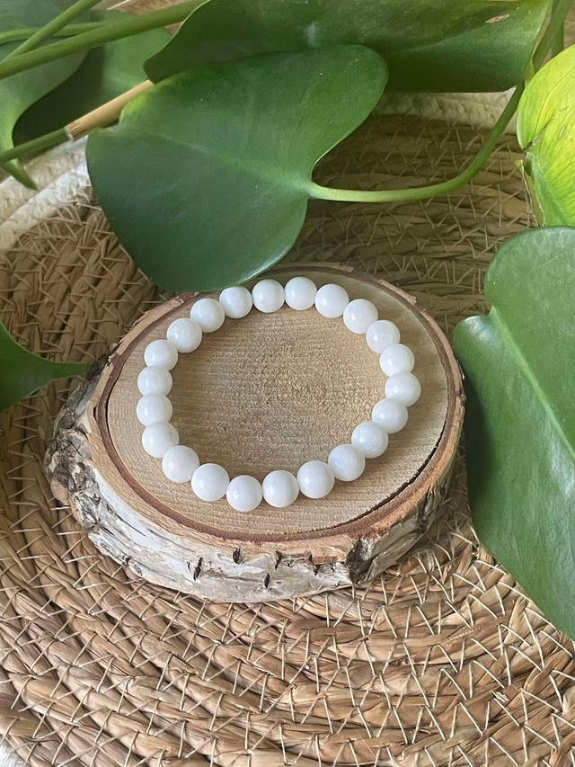 Bracelet Jade Blanc