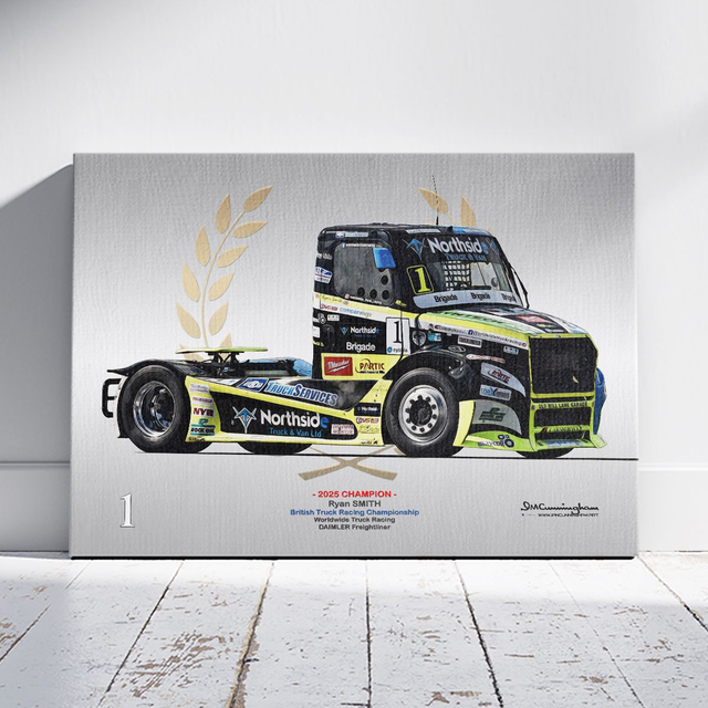 C251011 DAIMLER Freightliner British Truck Racing Championship BTRC Ryan Smith #1 Champion 2025 