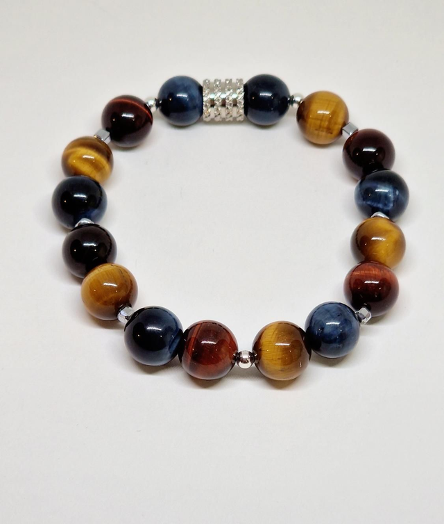 Bracelet de pierres 3 Œils en 1 cm