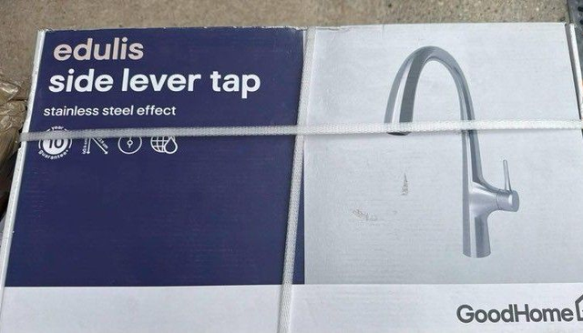 Mitigeur de cuisine laiton brossé GoodHome Edulis