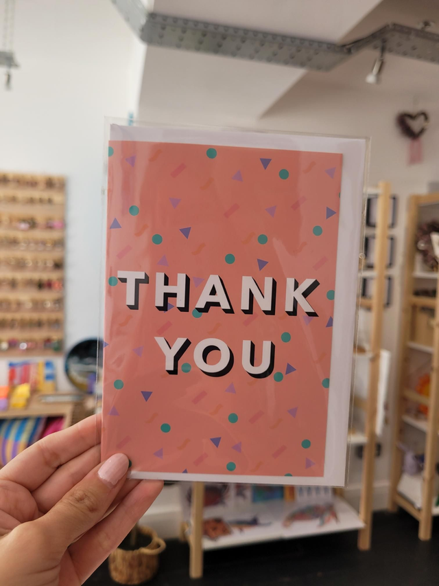 Thank You Confetti Greetings Card - NW-022