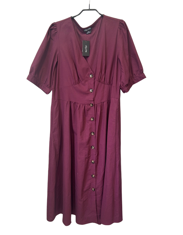City Chic Dress in Purple