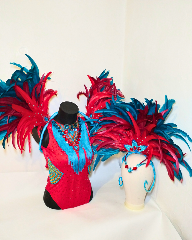 Ensemble Samba flamme bleue