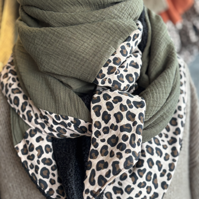 ÉCHARPE COCOON KAKI INTENSE 