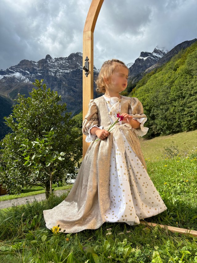 Robe de princesse poussière d&#039;étoiles 