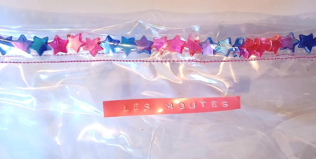 Pochette Etoiles Roses et Bleues Nacrées