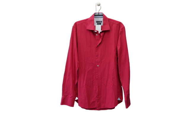 Tommy Hilfiger Dress Shirt in Red