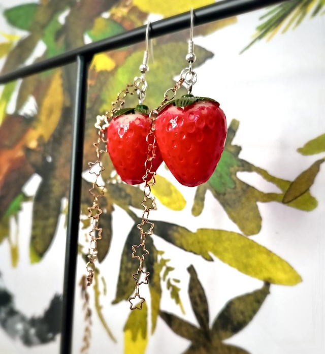 Strawberry Stars earrings