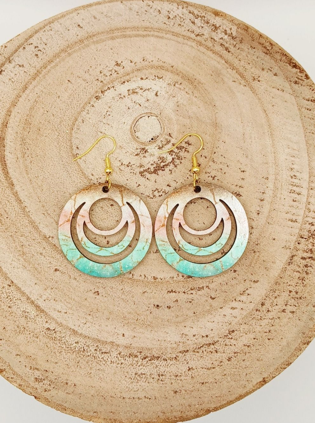 Boucle d&#039;oreilles Galaxy &quot;dégradé de couleurs&quot;