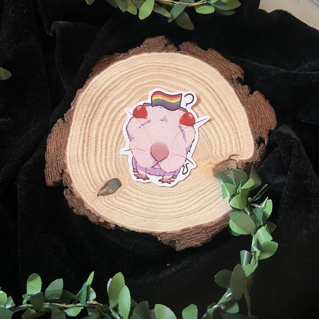 Sticker Rata // rata blanca gay