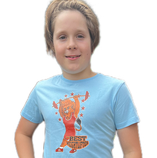 T-shirt Weightlifting KIDS Leeuw