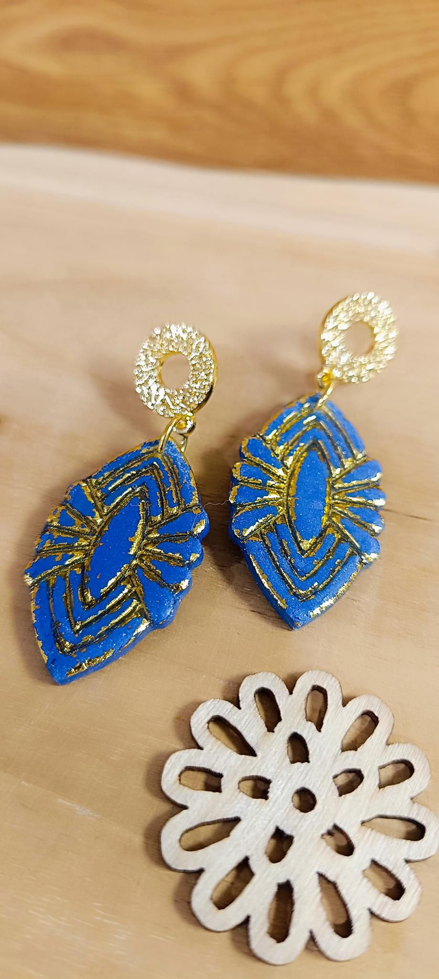 Boucles d&#039;oreilles - Ovale doré 