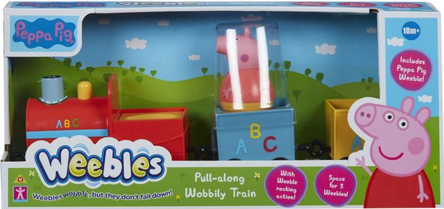 PEPPA PIGS WEEBLES PUSH ALONG WOBBLY TRAIN