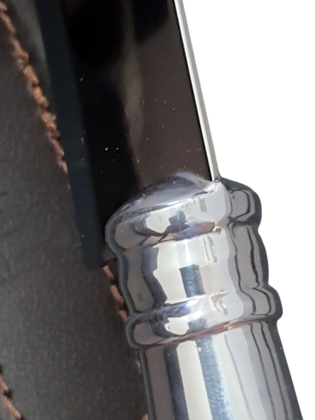 Faca Churrasco Elmo Aço Inox Cabo Resina Tipo Chifre 8 Pol