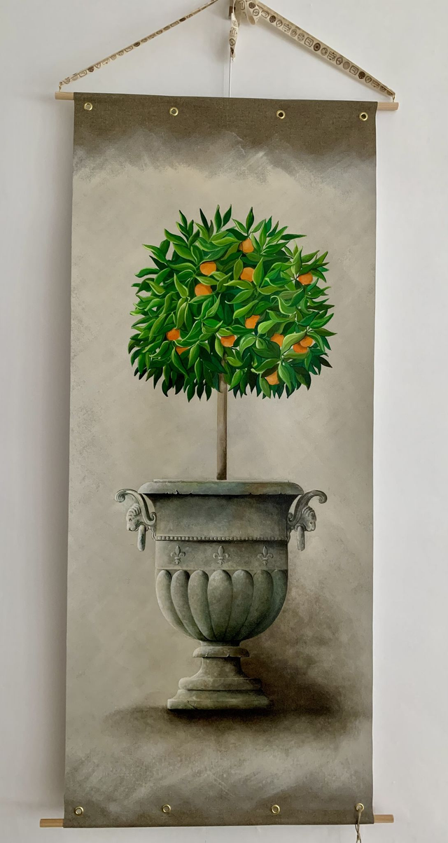 Tenture "le clémentinier"